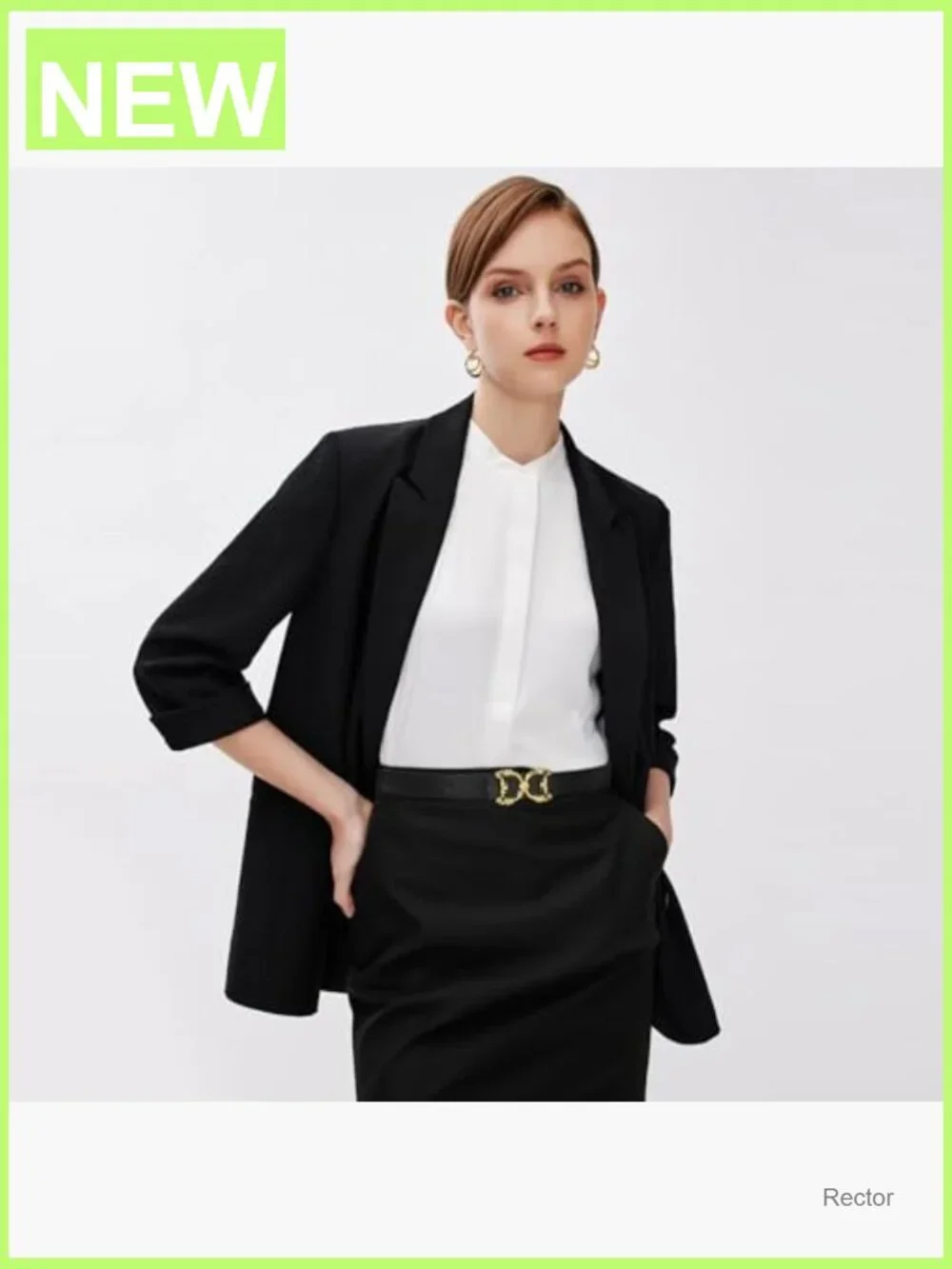 Women's Classic PU Leather Belt with Metal Buckle